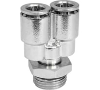 Фитинг цанга Y-обр., поворотный Cn-Y-3/8M-8 для полиуретана и пластиковых трубок PI TOOLS Арт. 4799