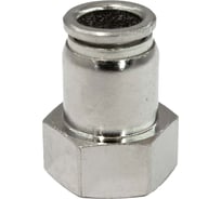 Пневмофитинг цанговый прямой PI TOOLS Cn-I-1/2F-12 для полиуретановых и рилсановых трубок, Арт. 5239