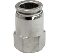 Пневмофитинг цанговый прямой PI TOOLS Cn-I-1/4F-12 для полиуретановых и рилсановых трубок, Арт. 5154