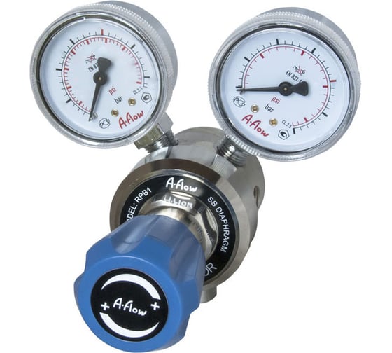 Регулятор давления рамповый RPB1D от 0 до 16 бар, NPT 1/4" внутренняя, с нержавеющей мембраной A-Flow RPB1DP-CB-16-F4N 1