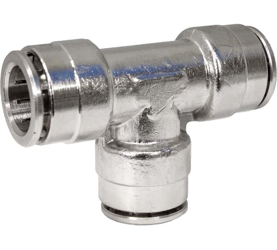 Фитинг цанга тройник, переходной Cn-T-12 для полиуретана и пластиковых трубок PI TOOLS Арт. 5383