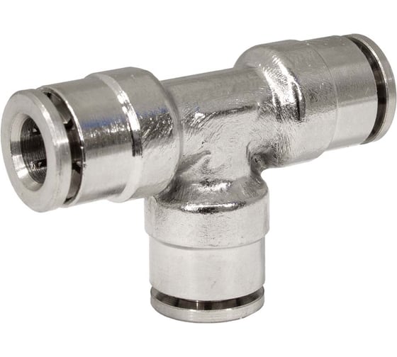 Фитинг цанга тройник, переходной Cn-T-6 для полиуретана и пластиковых трубок PI TOOLS Арт. 5352