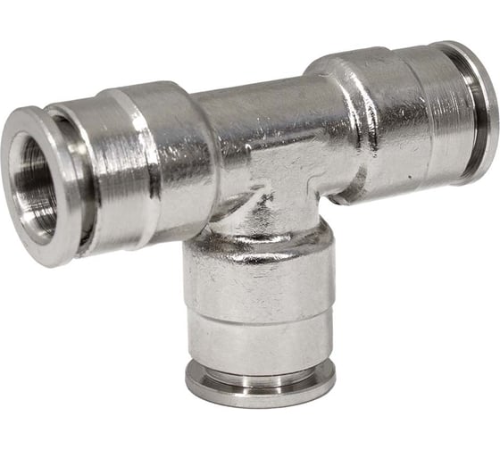 Фитинг цанга тройник, переходной Cn-T-8 для полиуретана и пластиковых трубок PI TOOLS Арт. 5369