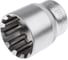 Головка SPLINE (27 мм; 1/2DR) AV Steel AV-522027 2