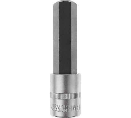 Головка с длинной вставкой HEX (H19; L100 мм; 1/2DR) AV Steel AV-525219