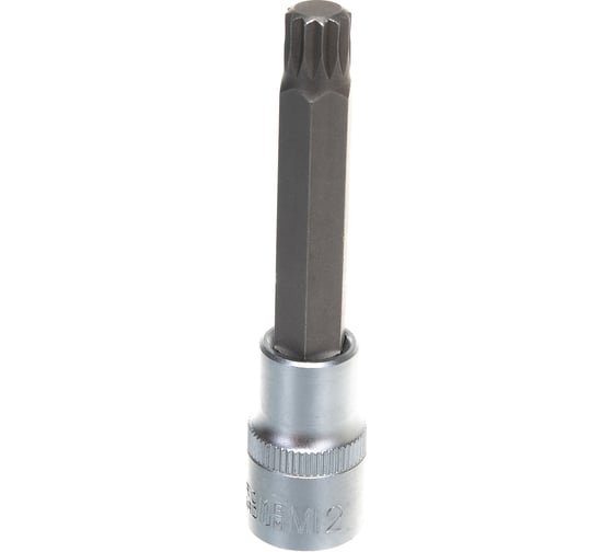 Головка со вставкой SPLINE (M12; L100 мм; 1/2DR) AV Steel AV-526612