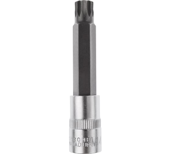 Головка со вставкой SPLINE (M14; L100 мм; 1/2DR) AV Steel AV-526614