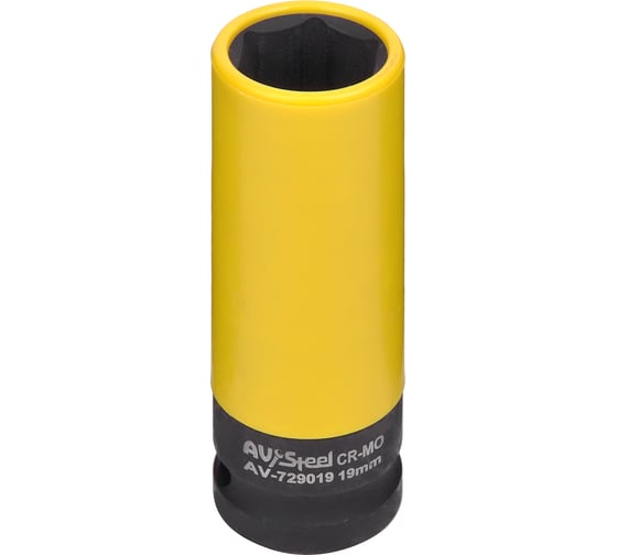 Головка ударная удлиненная тонкостенная (19 мм; 1/2DR) AV Steel AV-729019