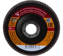 Круг лепестковый торцевой KK10XW КЛТ1 (125х22 мм; P80) БАЗ 960000012019