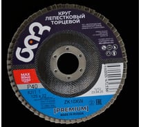 Круг лепестковый торцевой ZK10XW КЛТ1 (125х22 мм; P60) БАЗ 960000014034