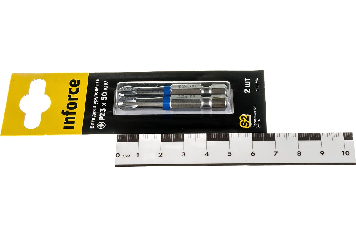 Бита (2 шт; PZ3; 50 мм) для шуруповерта Inforce 11-01-394 - выгодная ...