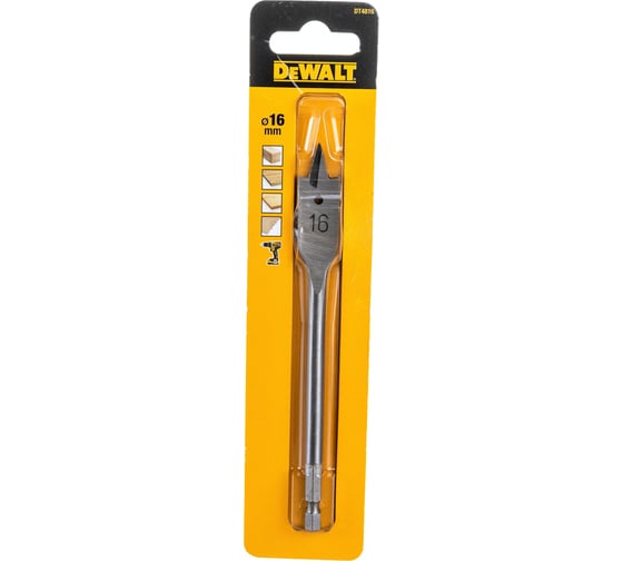 Сверло перьевое 16x150 мм по дереву DEWALT DT4816-QZ 1