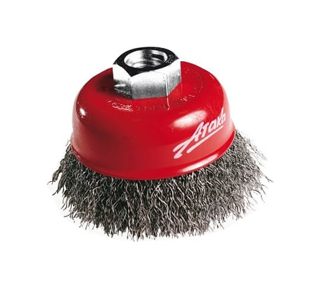 Щётка чашеобразная, гофрированная проволока №153 (125 мм; M14) для УШМ АТАКА 34723