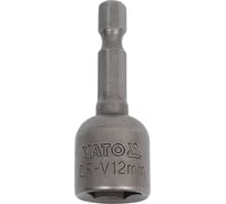 Насадка-головка торцевая магнитная 12х48 мм, 1/4"HEX-E YATO YT-1517