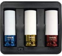 Набор торцевых головок 3 шт.: 17, 19, 21 мм, 1/2"DR для дисков YATO YT-1056 37141056 092 1