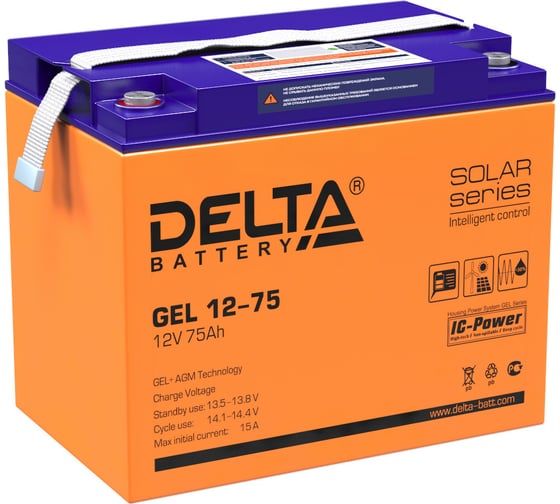 Батарея аккумуляторная Delta GEL 12-75