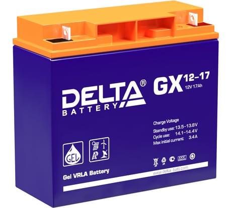 Батарея аккумуляторная Delta GX 12-17