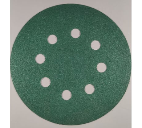Диск абразивный с липучкой DTC-Film (green) 125 мм, 8 отверстий, P100, 10 шт BRUSHTEX 125G8-100