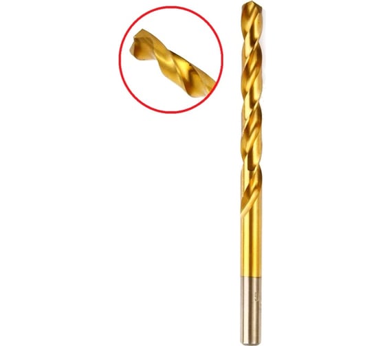 Сверло по металлу FLEX DR MT 8.5х117/75 мм, HSS-TIN Hammer 202-119 1