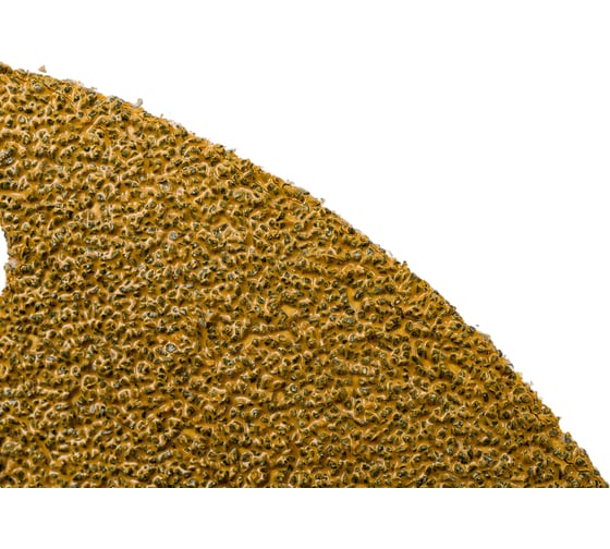 Диск абразивный с липучкой Sandpaper (yellow) 150 мм, 15 отверстий, P40, 5 шт BRUSHTEX 150Y15-40