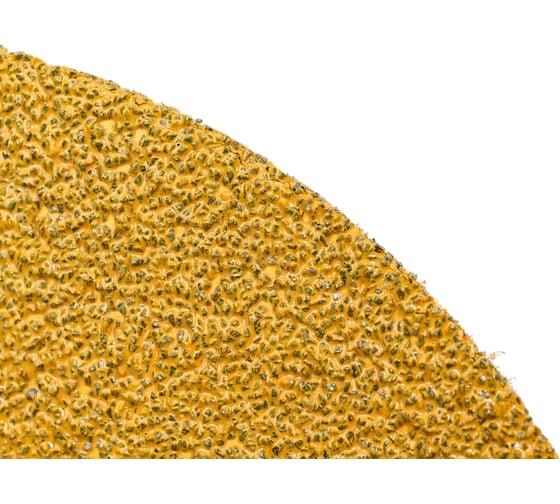 Диск абразивный с липучкой Sandpaper (yellow) 125 мм, 8 отверстий, P40, 10 шт BRUSHTEX 125Y8-40
