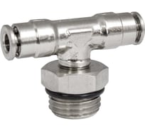 Фитинг цанга тройник, поворотный Cn-T-1/4M-4 для полиуретана и пластиковых трубок PI TOOLS Арт. 2823