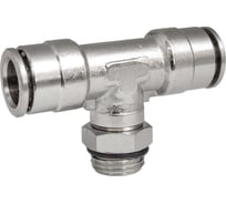 Фитинг цанга тройник, поворотный Cn-T-1/4M-10 для полиуретана и пластиковых трубок PI TOOLS Арт. 5703