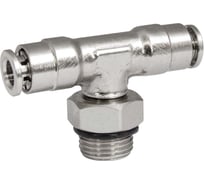 Фитинг цанга тройник, поворотный Cn-T-1/8M-4 для полиуретана и пластиковых трубок PI TOOLS Арт. 5659