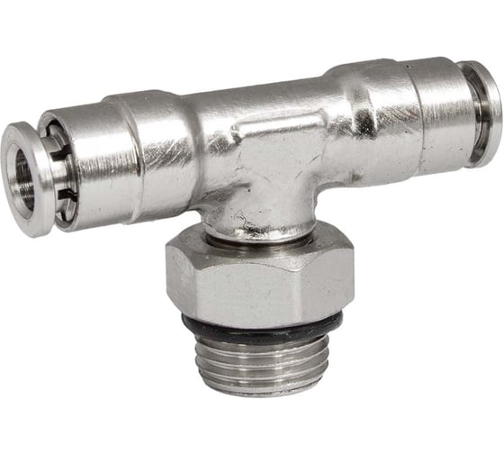 Фитинг цанга тройник, поворотный Cn-T-1/8M-4 для полиуретана и пластиковых трубок PI TOOLS Арт. 5659