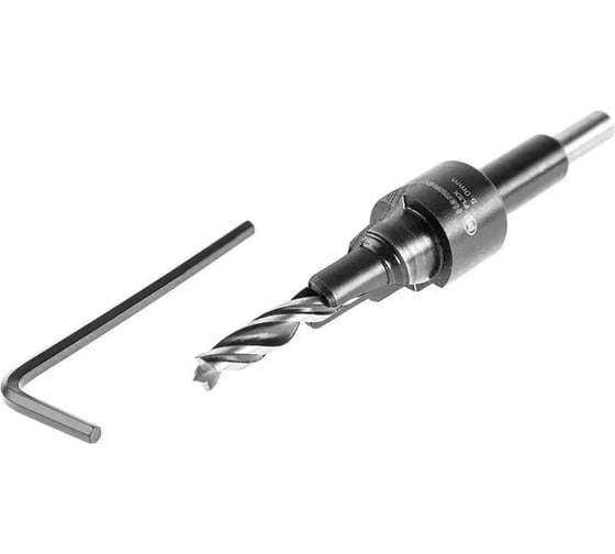 Сверло под конфирмат FLEX DR WD DBL FLUTE 5х50 мм, зенкер 11 мм, евровинт 7 мм Hammer 202-274 1