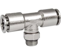 Фитинг цанга тройник, поворотный Cn-T-1/8M-8 для полиуретана и пластиковых трубок PI TOOLS Арт. 5673