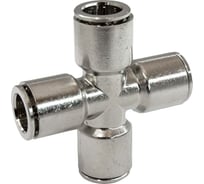 Фитинг цанга крест, переходной Cn-X-12 для полиуретана и пластиковых трубок PI TOOLS Арт. 5444