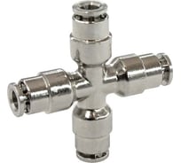 Фитинг цанга крест, переходной Cn-X-4 для полиуретана и пластиковых трубок PI TOOLS Арт. 5406