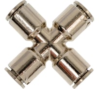 Фитинг цанга крест, переходной Cn-X-8 для полиуретана и пластиковых трубок PI TOOLS Арт. 5420