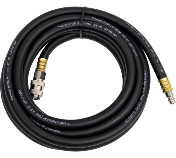 Шланг с фитингами рапид, маслостойкая термопластичная резина, 15 бар, 10x15 мм, 5 м FUBAG 170218 1