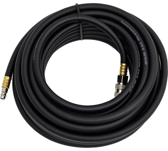 Шланг с фитингами рапид, маслостойкая термопластичная резина, 15 бар, 8x13 мм, 15 м FUBAG 170216 1