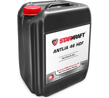 Синтетическое (pao) компрессорное масло Antlia 46 hdf 10 л STARKRAFT AN5839010
