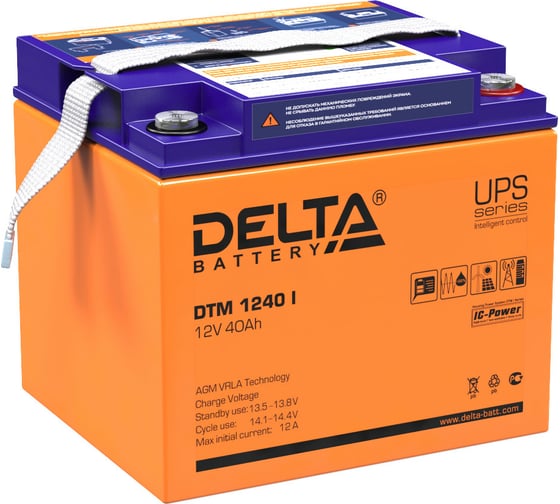 Батарея аккумуляторная Delta DTM 1240 I