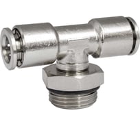 Фитинг цанга тройник, поворотный Cn-T-3/8M-8 для полиуретана и пластиковых трубок PI TOOLS Арт. 5734