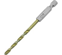 Сверло по металлу 9x125 мм, с нитрид титановым покрытием, 6-гранный хвостовик Pobedit 4555090