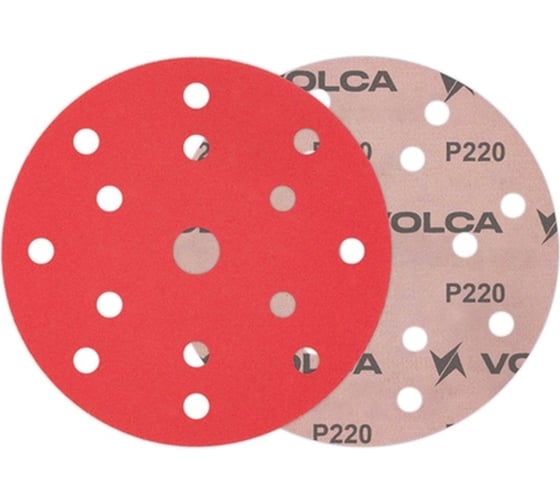 Диск ONYX 150 мм, 15 отверстий, Р220, 50 шт VOLCA  71150150220 1
