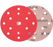 Диск ONYX 150 мм, 15 отверстий, Р080, 50 шт VOLCA  71150150080
