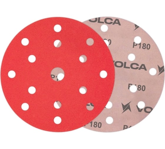 Диск ONYX 150 мм, 15 отверстий, Р180, 50 шт VOLCA  71150150180 1