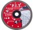 Диск алмазный отрезной, сверхтонкий, 180x22.2x1.6 мм Turbo P.I.T. ACTW03-T180A 2
