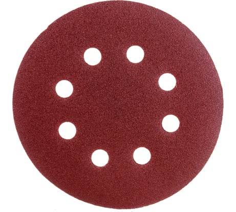 Круг шлифовальный самоклеющийся (5 шт; 125 мм; P180; 8 отверстий) AV Steel AV-821618