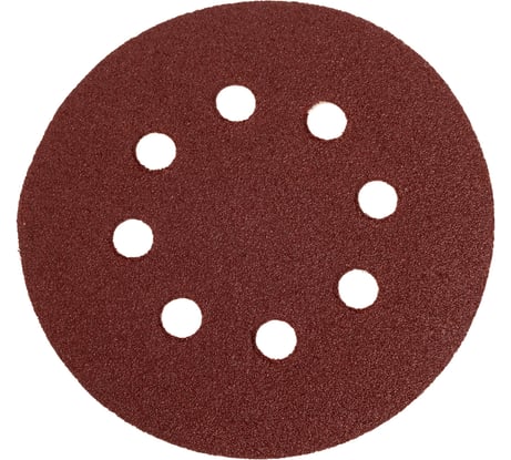 Круг шлифовальный самоклеющийся (5 шт; 125 мм; P80; 8 отверстий) AV Steel AV-821608