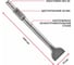 Зубило плоское 75x400 мм HEX P.I.T. AMAS09-7540 3