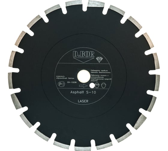 Диск алмазный Asphalt S-10 (400x3.4x30/25.4 мм) D.BOR A-S-10-0400-030 1
