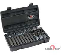 Набор головок внутренних и насадок TORX (35 пр; Е4-Е20; Т10-Т70) СЕРВИС КЛЮЧ 76460