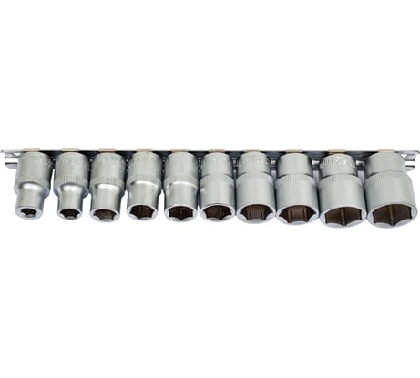 Набор головок 6-гранных (10 пр; 1/2"; 8-22 мм) СЕРВИС КЛЮЧ 77550